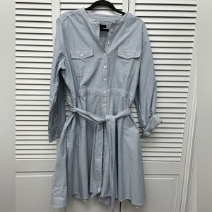 J. Crew Oxford A-line Shirtdress